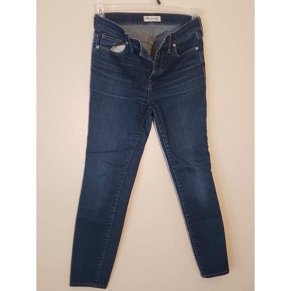 Women's Madewell, High Rise Skinny Jeans, W28/L26, Dark Blue